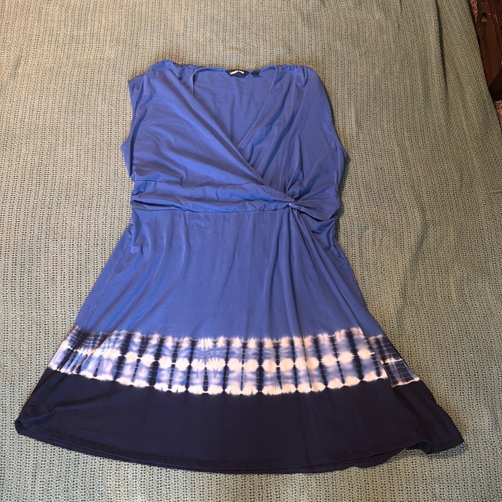 Lands' End Blue Mini Dress